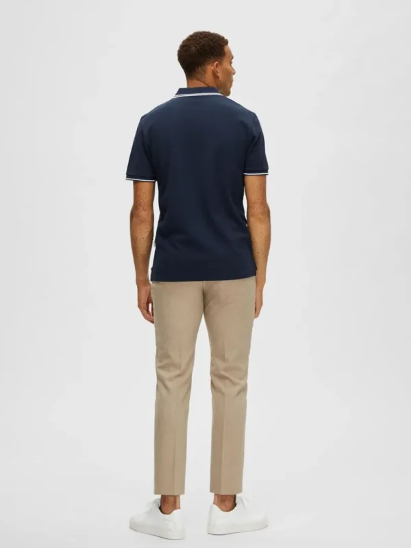 Poloer>SELECTED KORTÆRMET POLO Blue