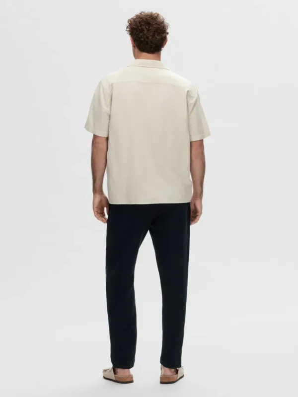 Skjorter>SELECTED KORTÆRMET SKJORTE Beige