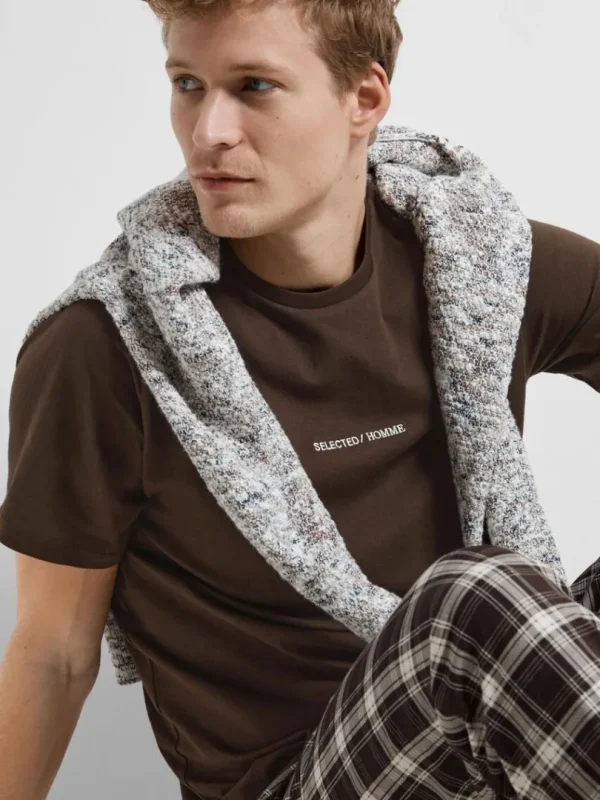 T-shirts>SELECTED KORTÆRMET SÆT Brown