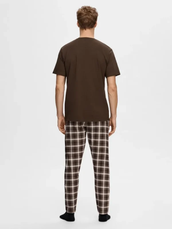 T-shirts>SELECTED KORTÆRMET SÆT Brown