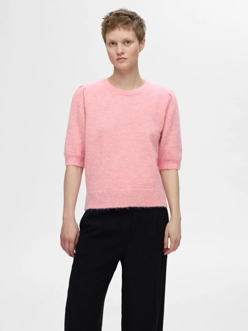 kortrmet_strikket_top_0-1.webp Strik>SELECTED KORTÆRMET STRIKKET TOP Pink