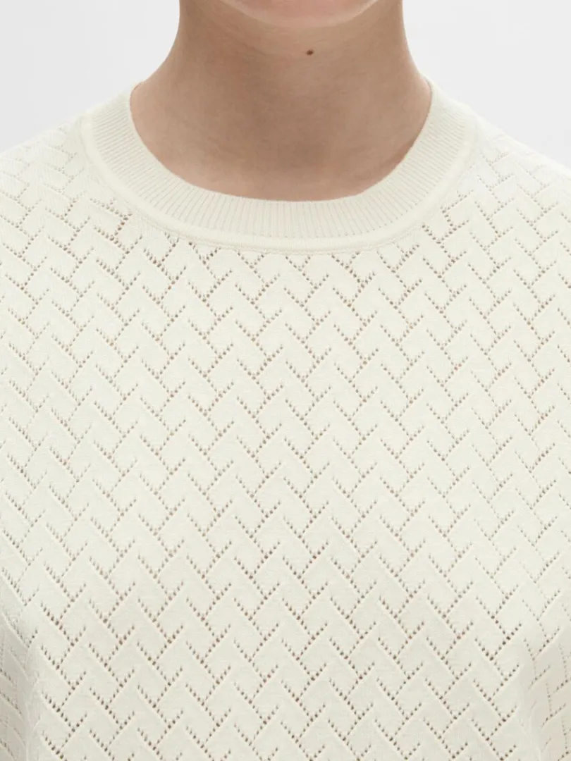 kortrmet_strikket_top_3-8.webp Strik>SELECTED KORTÆRMET STRIKKET TOP Beige