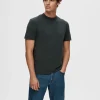 T-shirts>SELECTED KORTÆRMET T-SHIRT Grey