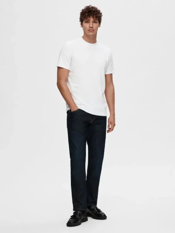 T-shirts>SELECTED KORTÆRMET T-SHIRT White