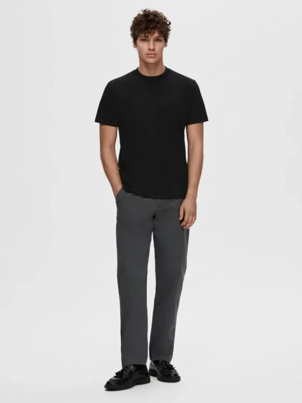 T-shirts>SELECTED KORTÆRMET T-SHIRT Black