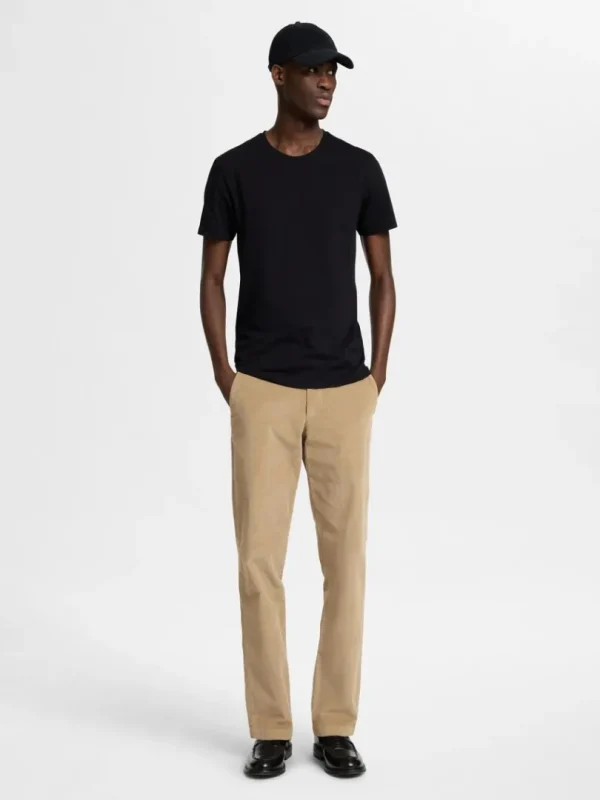 T-shirts>SELECTED KORTÆRMET T-SHIRT Black