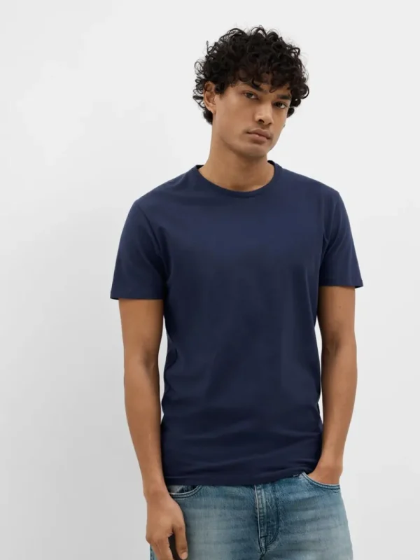 T-shirts>SELECTED KORTÆRMET T-SHIRT Blue
