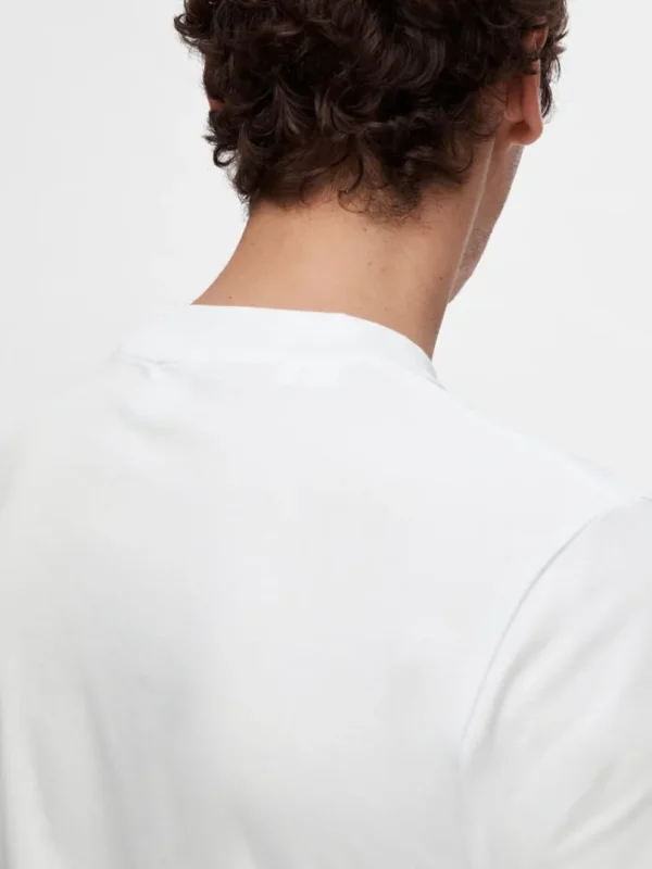 T-shirts>SELECTED KORTÆRMET T-SHIRT White