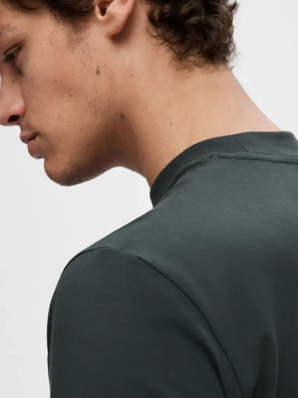 T-shirts>SELECTED KORTÆRMET T-SHIRT Grey