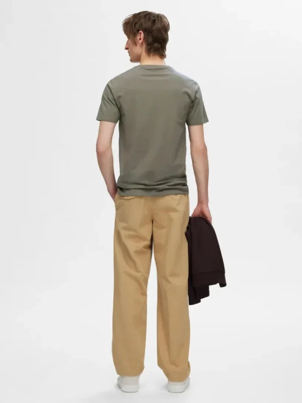 T-shirts>SELECTED KORTÆRMET T-SHIRT Green
