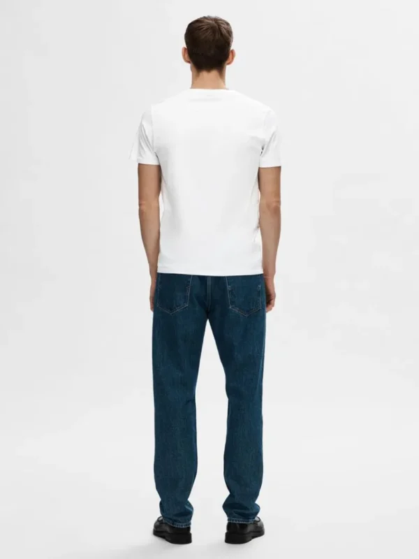 T-shirts>SELECTED KORTÆRMET T-SHIRT White