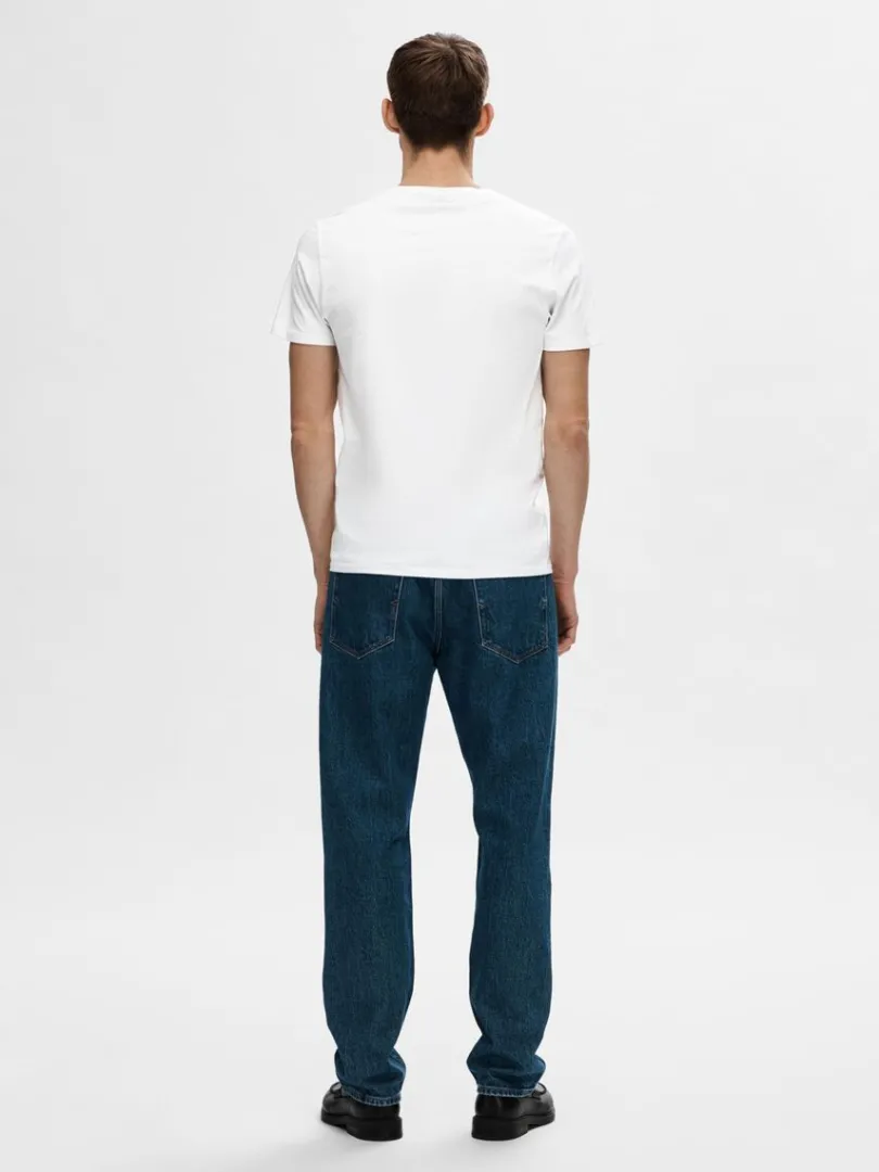 kortrmet_tshirt_4-7.webp T-shirts>SELECTED KORTÆRMET T-SHIRT White