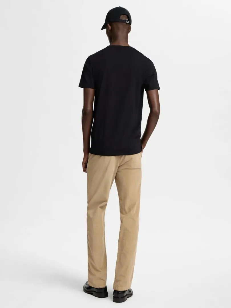 kortrmet_tshirt_4-9.webp T-shirts>SELECTED KORTÆRMET T-SHIRT Black