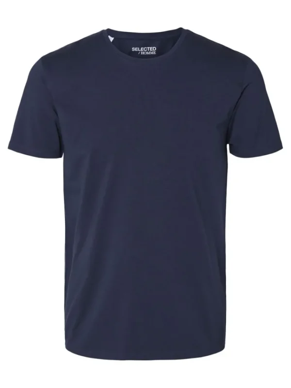 T-shirts>SELECTED KORTÆRMET T-SHIRT Blue