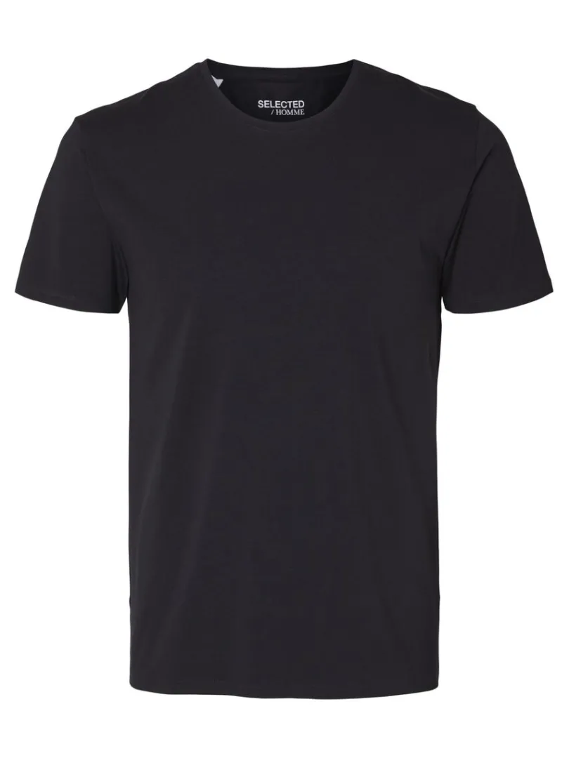 kortrmet_tshirt_5-9.webp T-shirts>SELECTED KORTÆRMET T-SHIRT Black