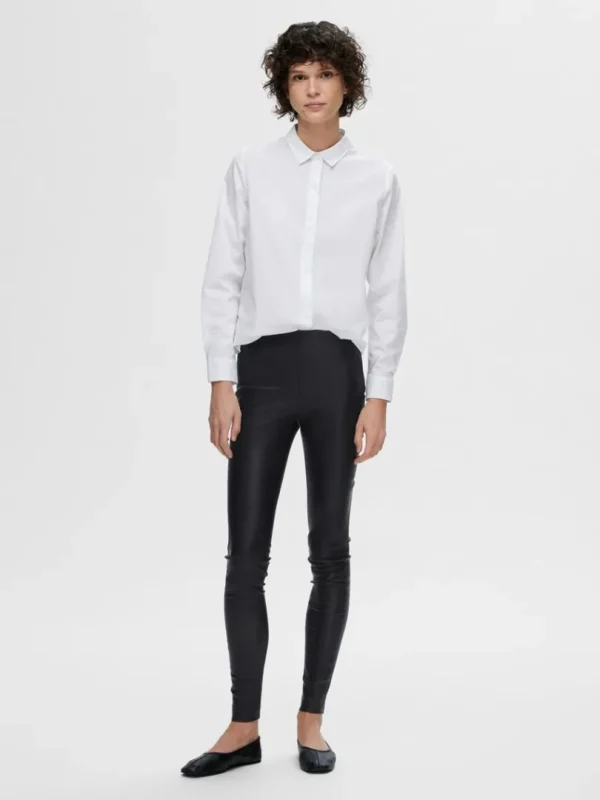 Bukser>SELECTED LAMMESKINDS LEGGINGS Black