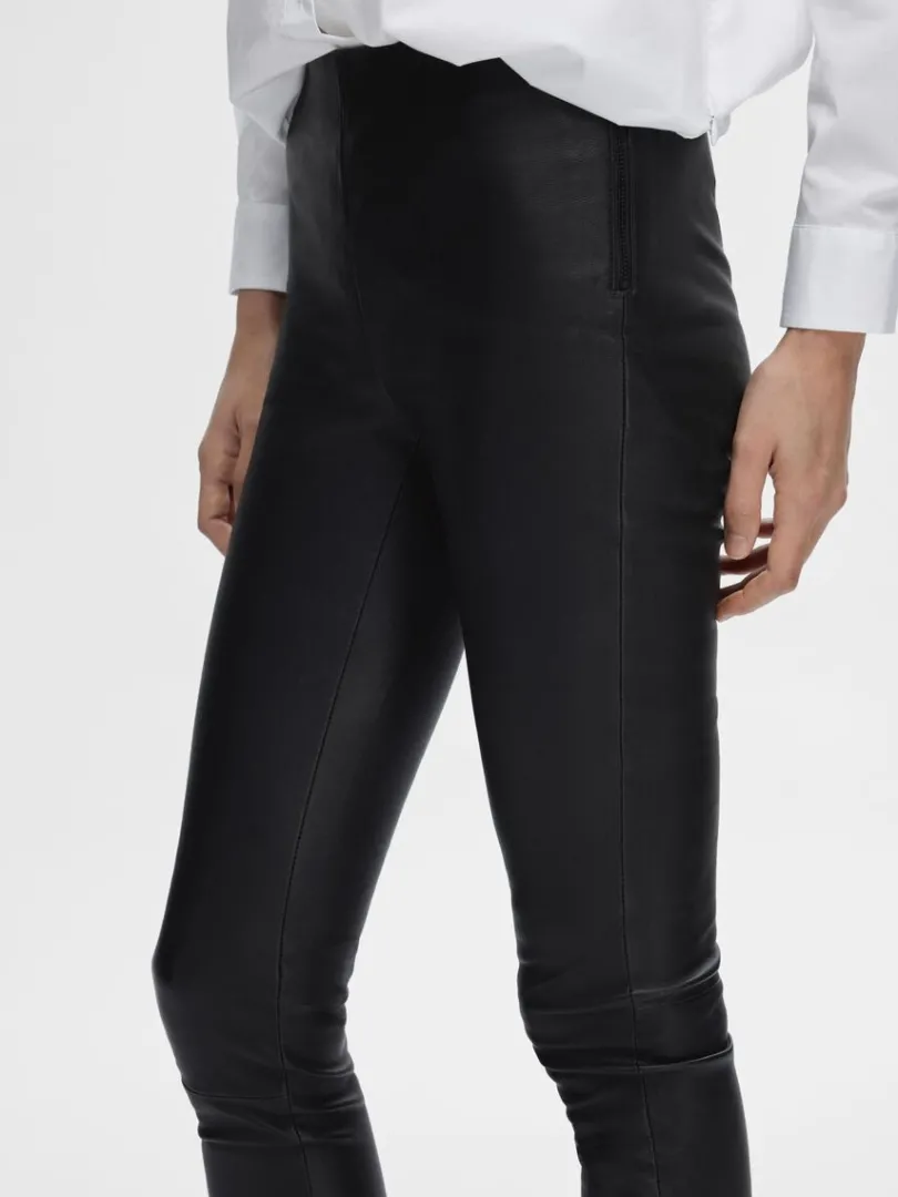 lammeskinds_leggings_3.webp Bukser>SELECTED LAMMESKINDS LEGGINGS Black