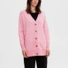 Strik>SELECTED LANG CARDIGAN Pink