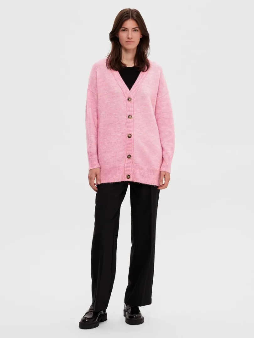 lang_cardigan_1.webp Strik>SELECTED LANG CARDIGAN Pink