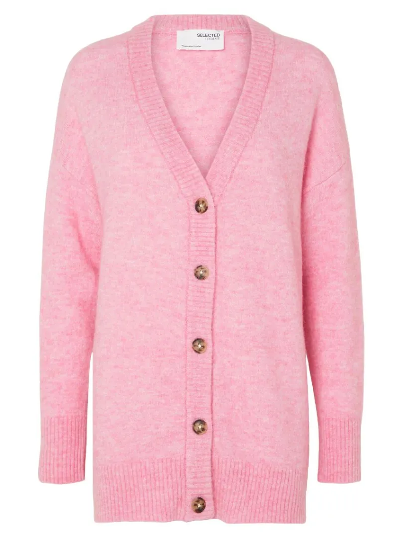 lang_cardigan_5.webp Strik>SELECTED LANG CARDIGAN Pink