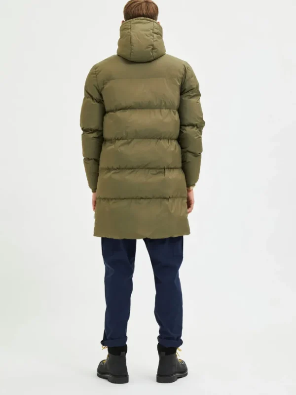 Overtøj>SELECTED LANG PUFFERJAKKE Green