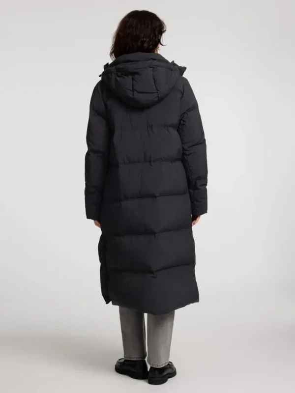 Overtøj>SELECTED LANG PUFFERJAKKE Black