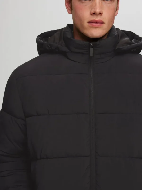 Overtøj>SELECTED LANG PUFFERJAKKE Black