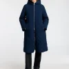 Overtøj>SELECTED LANG QUILTET JAKKE Blue