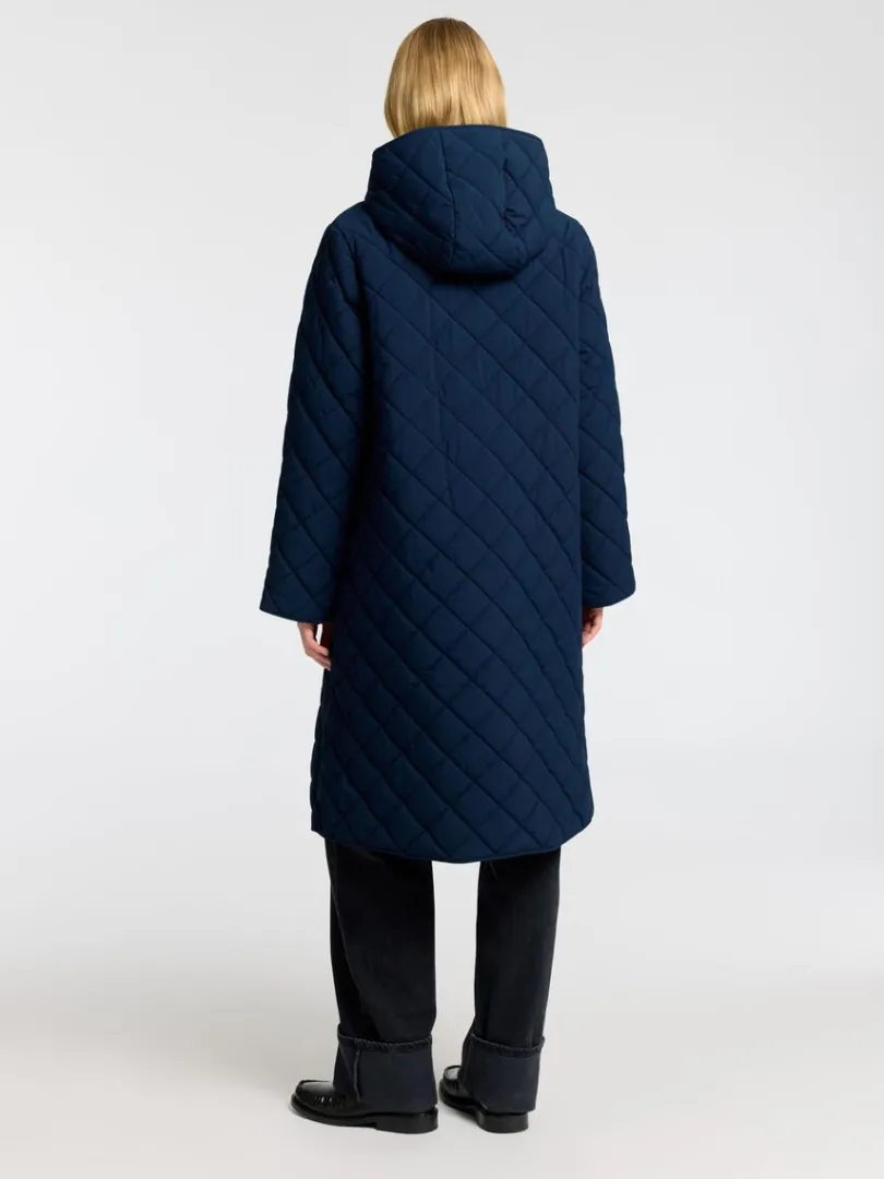 lang_quiltet_jakke_4.webp Overtøj>SELECTED LANG QUILTET JAKKE Blue