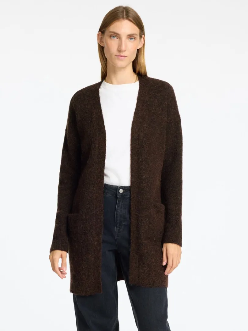 lang_strikket_cardigan_0-1.webp Strik>SELECTED LANG STRIKKET CARDIGAN Brown