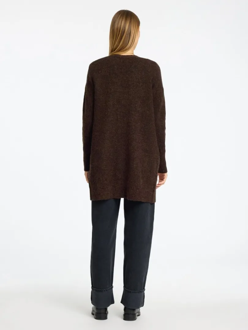 lang_strikket_cardigan_4-1.webp Strik>SELECTED LANG STRIKKET CARDIGAN Brown
