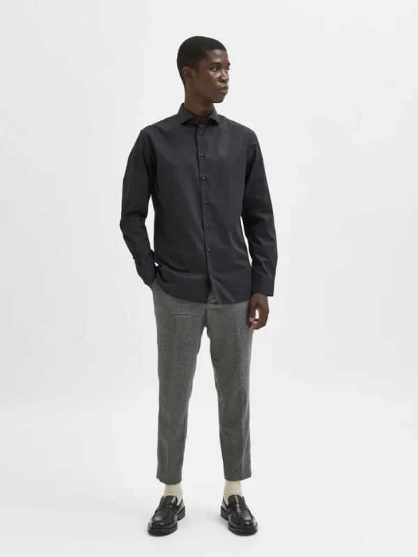 Skjorter>SELECTED LANGE ÆRMER SKJORTE Black