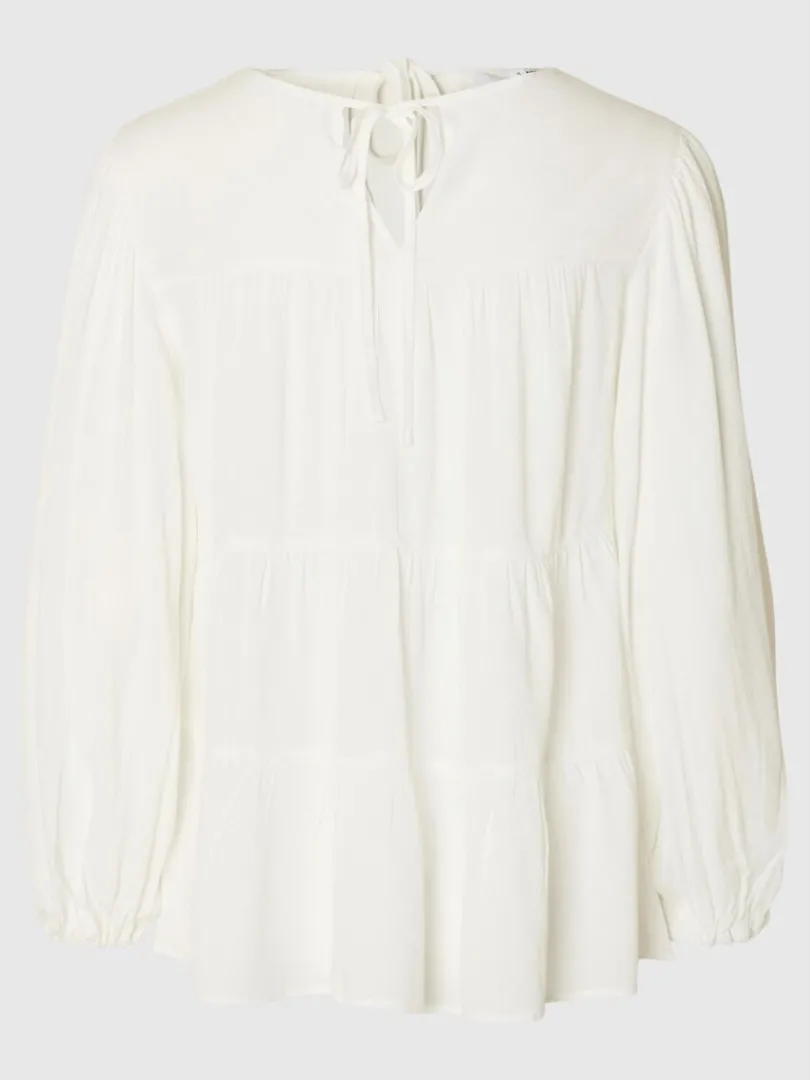 langrmet_bluse_1-1.webp Toppe Og Bluser>SELECTED LANGÆRMET BLUSE White