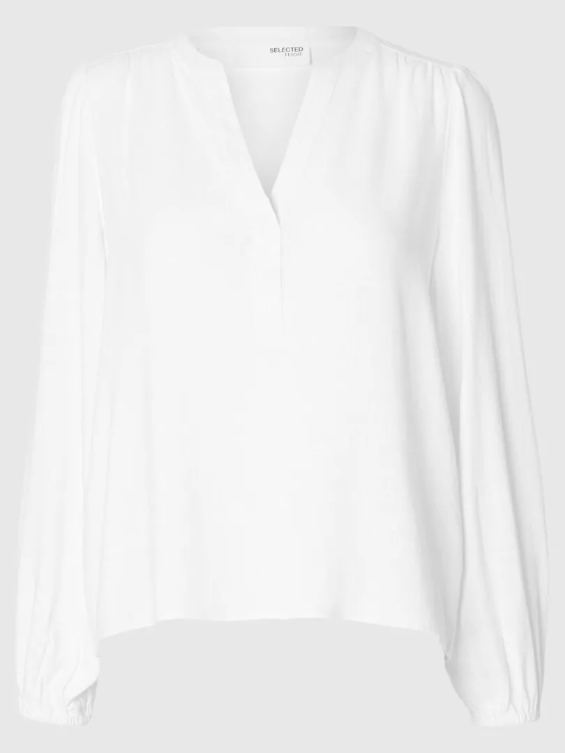 langrmet_bluse_3-7.webp Toppe Og Bluser>SELECTED LANGÆRMET BLUSE White