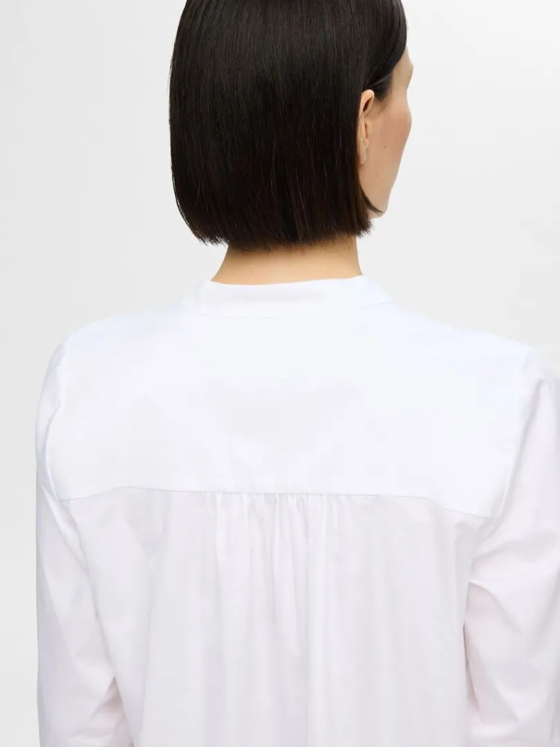 langrmet_bluse_3.webp Toppe Og Bluser>SELECTED LANGÆRMET BLUSE White