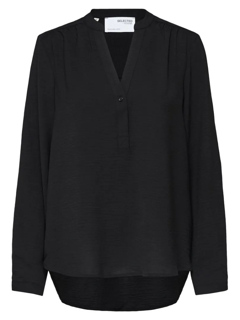 langrmet_bluse_5-1.webp Toppe Og Bluser>SELECTED LANGÆRMET BLUSE Black