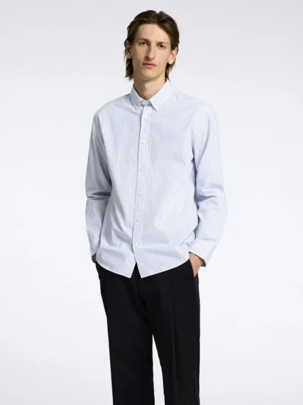 Skjorter>SELECTED LANGÆRMET BUTTON-DOWN SKJORTE Blue