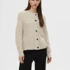 Strik>SELECTED LANGÆRMET CARDIGAN Beige