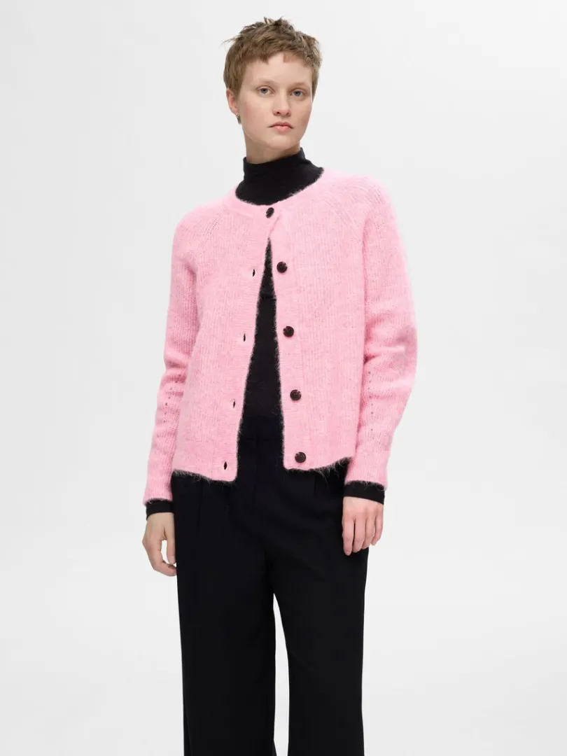 langrmet_cardigan_0-8.webp Strik>SELECTED LANGÆRMET CARDIGAN Pink