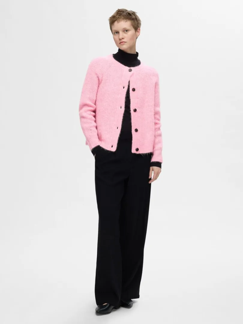 langrmet_cardigan_1-5.webp Strik>SELECTED LANGÆRMET CARDIGAN Pink