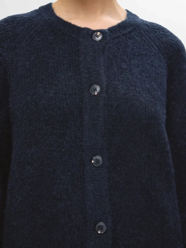 Strik>SELECTED LANGÆRMET CARDIGAN Blue
