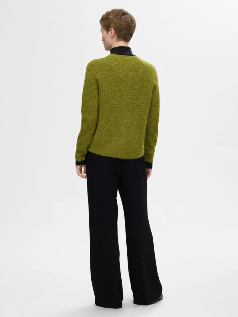 langrmet_cardigan_4-6.webp Strik>SELECTED LANGÆRMET CARDIGAN Green