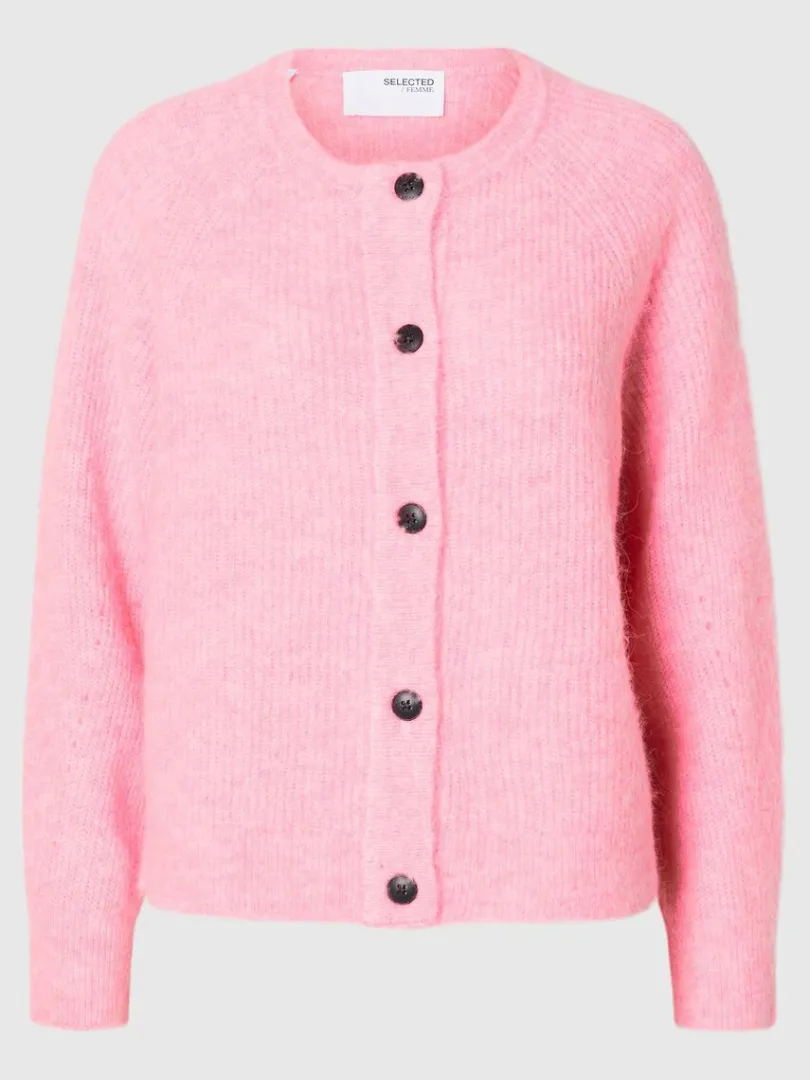 langrmet_cardigan_5-5.webp Strik>SELECTED LANGÆRMET CARDIGAN Pink