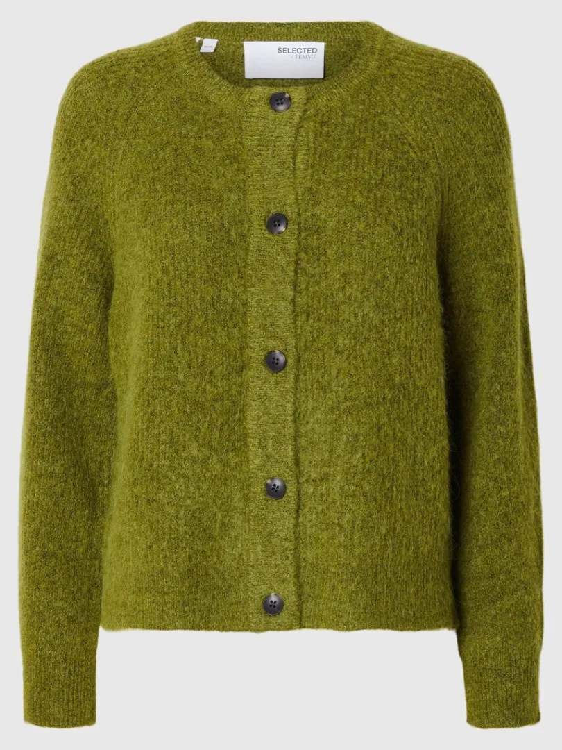 langrmet_cardigan_5-6.webp Strik>SELECTED LANGÆRMET CARDIGAN Green