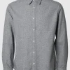 Skjorter>SELECTED LANGÆRMET FLANNEL-SKJORTE Grey