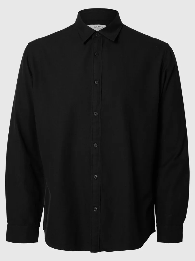 langrmet_flannelskjorte_0-3.webp Skjorter>SELECTED LANGÆRMET FLANNEL-SKJORTE Black