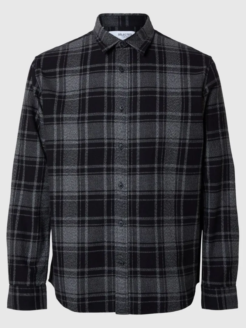 langrmet_flannelskjorte_0-4.webp Skjorter>SELECTED LANGÆRMET FLANNEL-SKJORTE Black
