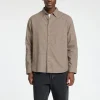 Skjorter>SELECTED LANGÆRMET FLANNEL-SKJORTE Brown
