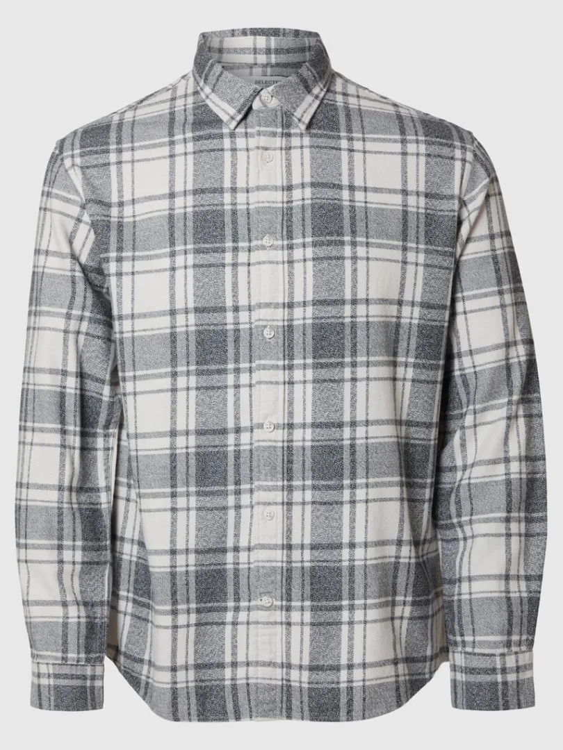 langrmet_flannelskjorte_0-9.webp Skjorter>SELECTED LANGÆRMET FLANNEL-SKJORTE White