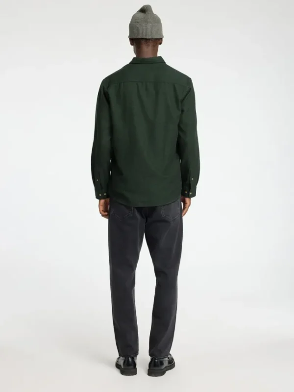 Skjorter>SELECTED LANGÆRMET FLANNEL-SKJORTE Green